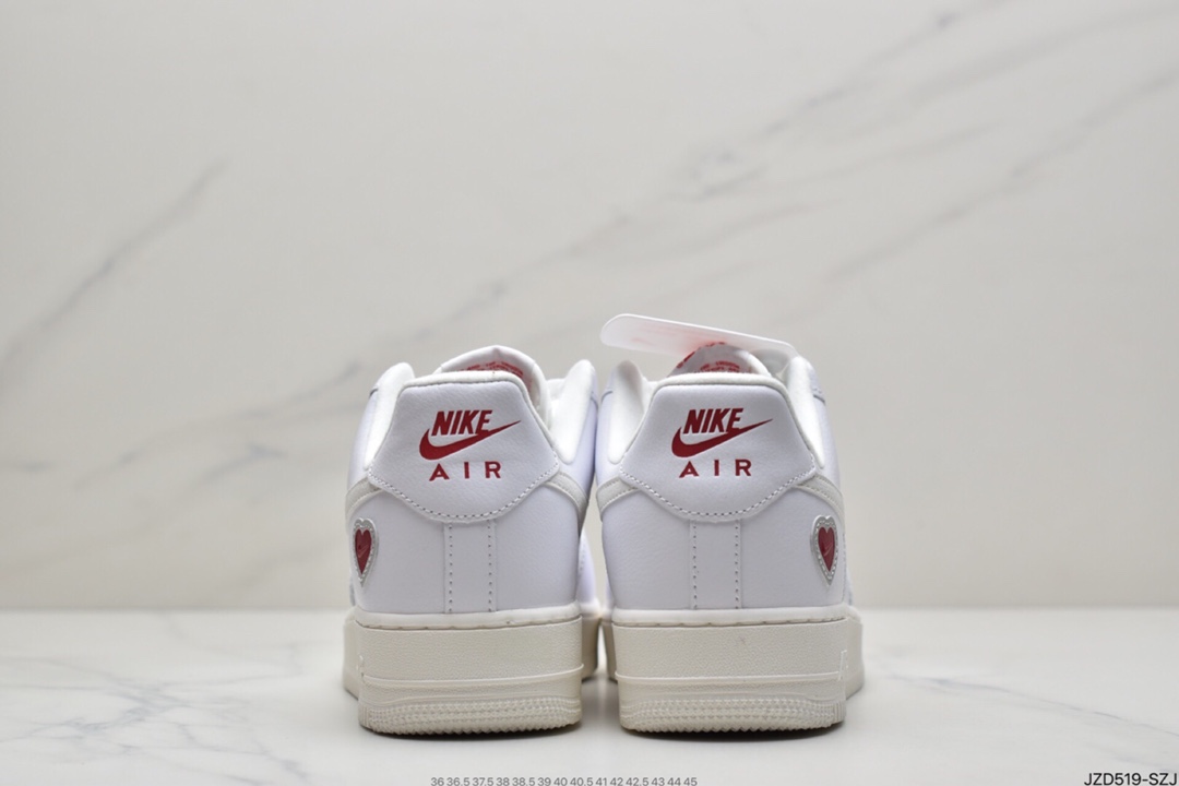 140 耐克Nike Air Force 1“ Valentine’s Day”空军一号白红情人节DD7117-100