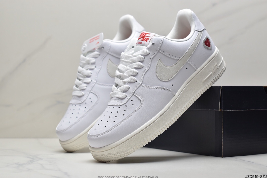 140 耐克Nike Air Force 1“ Valentine’s Day”空军一号白红情人节DD7117-100