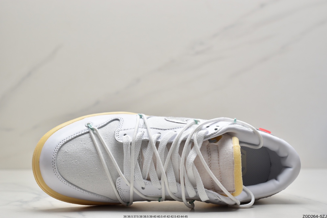 290 OFF-WHITE x Futura x Dunk Low“21 of 50 三方联名白灰紫低帮休闲板鞋DM1602-106