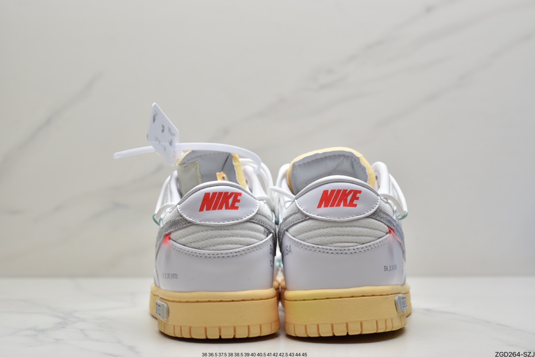 290 OFF-WHITE x Futura x Dunk Low“21 of 50 三方联名白灰紫低帮休闲板鞋DM1602-106
