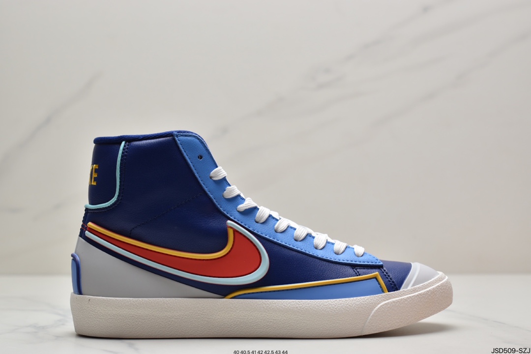 200 耐克Nike Blazer Mid ’77 双勾重影 经典开拓者中帮百搭休闲运动板鞋DD1847-100