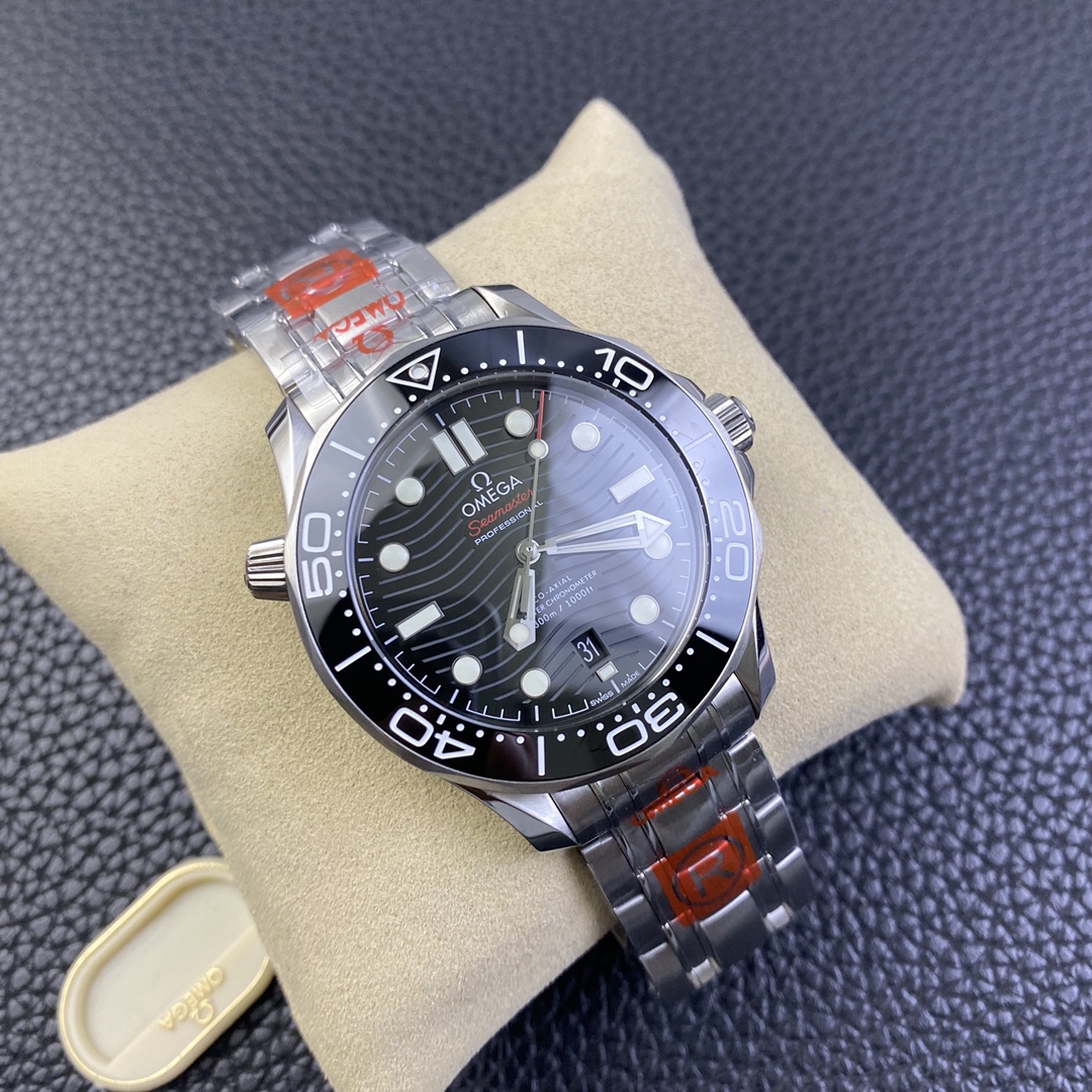 [OMEGA Watches]OR Factoy Seahorse 300m Series Black Plate Watch Made of high-q