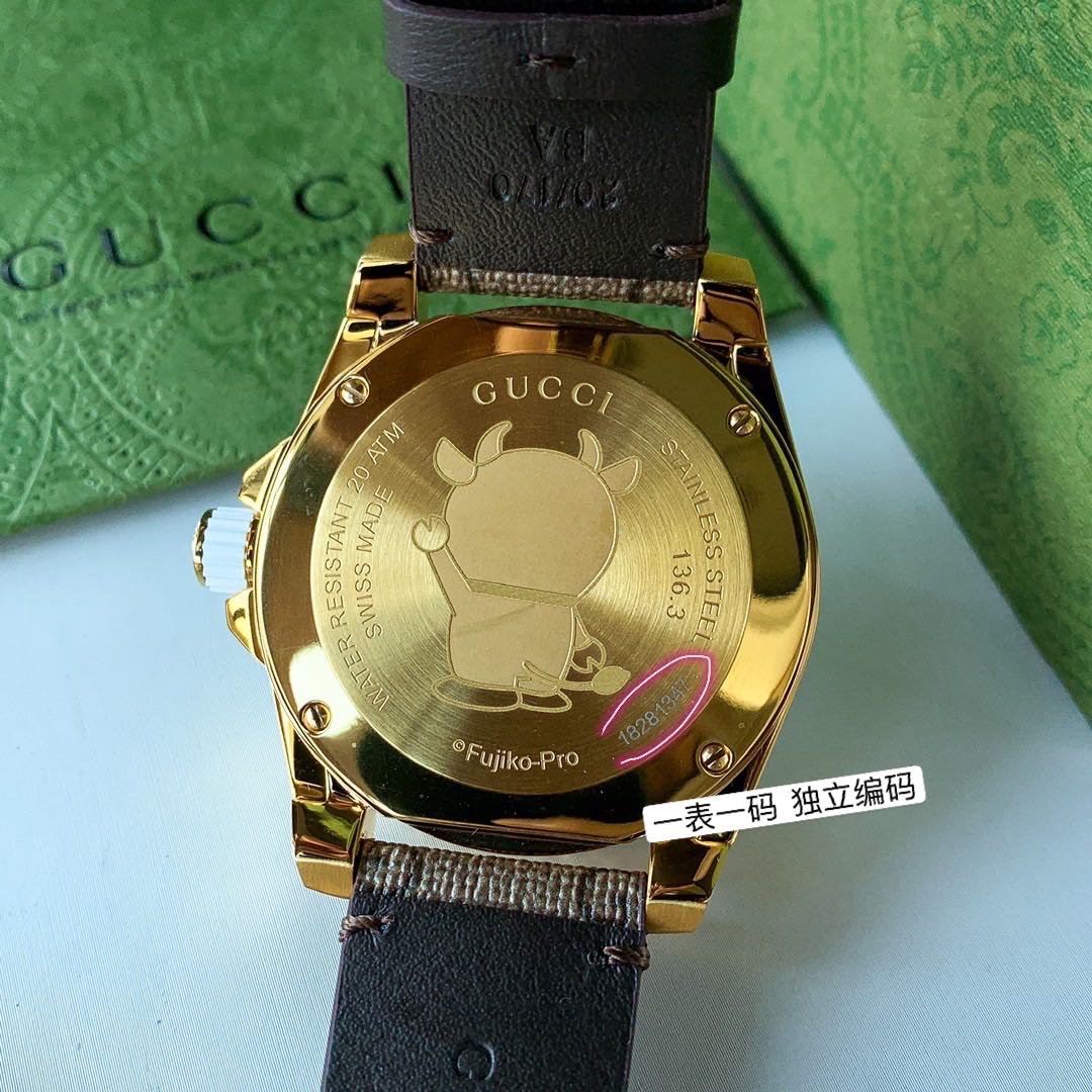 古驰 Gucci多拉A梦联名限定款Doraemon×Gucci联名系列GucciDive腕表