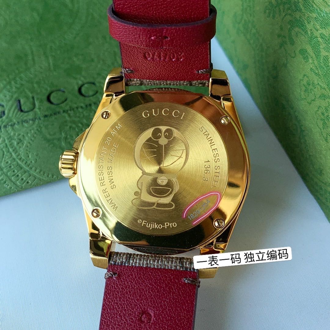 古驰 Gucci多拉A梦联名限定款Doraemon×Gucci联名系列GucciDive腕表