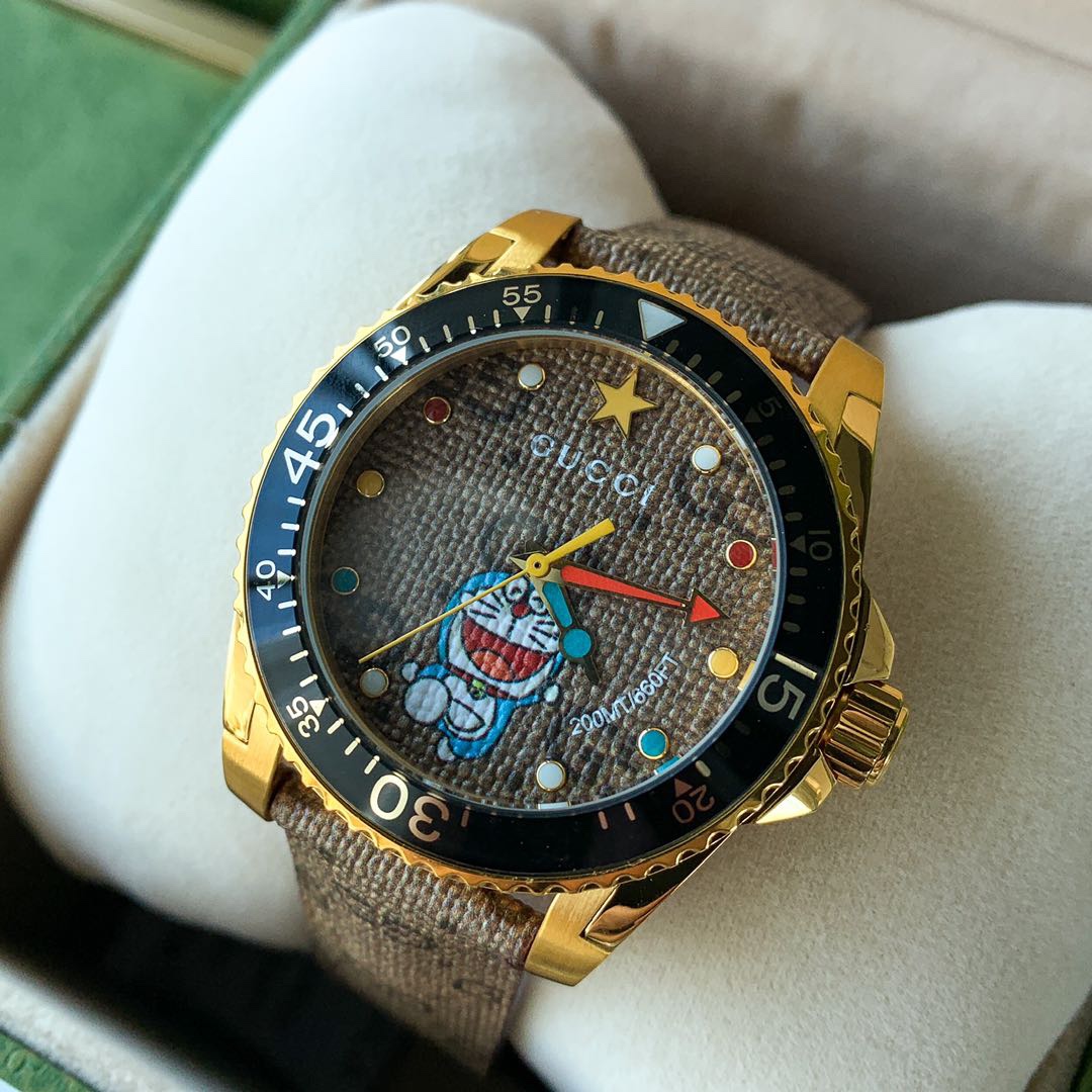 古驰 Gucci多拉A梦联名限定款Doraemon×Gucci联名系列GucciDive腕表