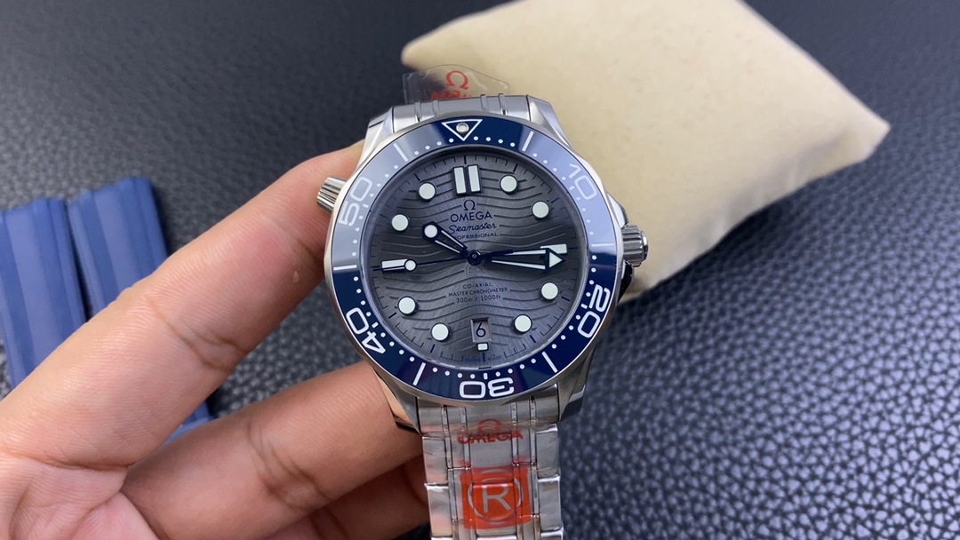 [OMEGA Watches]OR Factoy Haima 300m Series Gray Plate Watch Made of high-quali