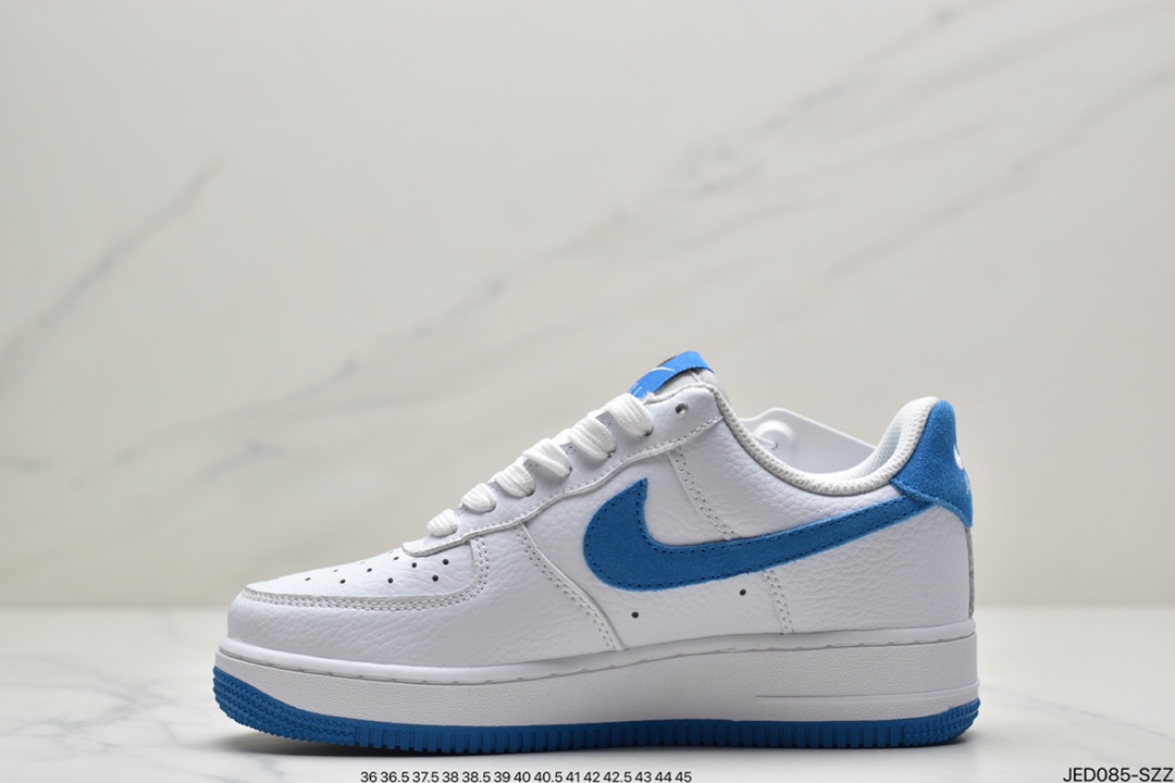 150 耐克Nike Air Force 1 ’07 Low”White/Royal Blue ”空军一号经典低帮百搭休闲运动板鞋DM2845-100