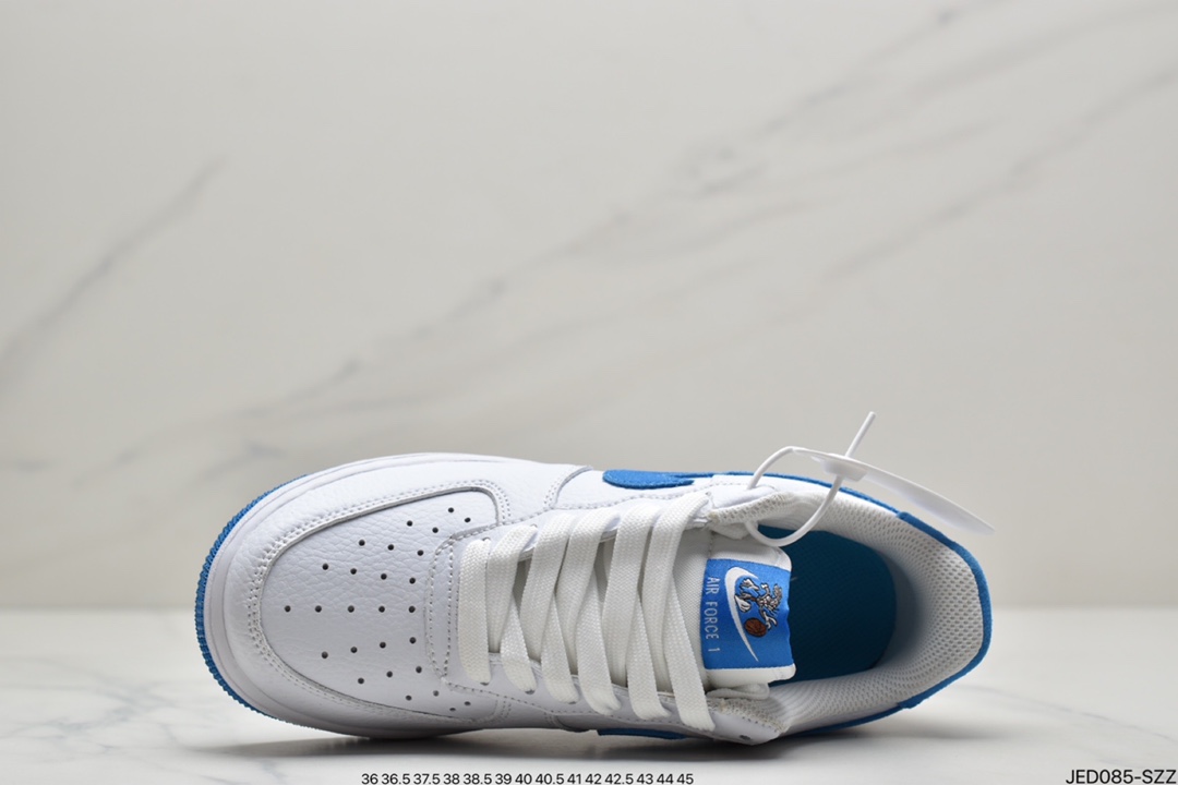 150 耐克Nike Air Force 1 ’07 Low”White/Royal Blue ”空军一号经典低帮百搭休闲运动板鞋DM2845-100