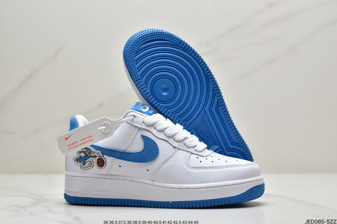 150 耐克Nike Air Force 1 ’07 Low”White/Royal Blue ”空军一号经典低帮百搭休闲运动板鞋DM2845-100