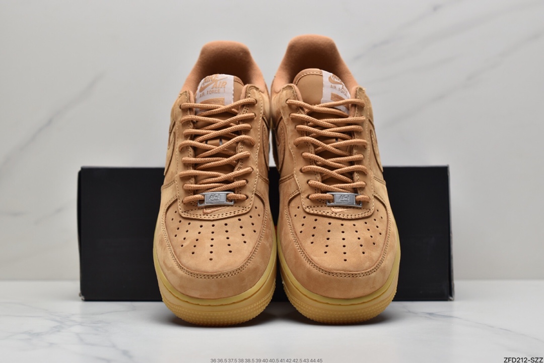 280 Supreme x Nike Air Force 1 Low’07”Wheat Flax”空军一号板鞋DN1555-200