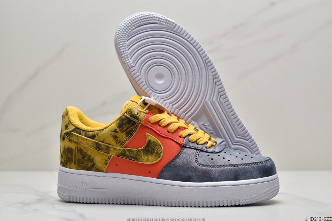 190 耐克Nike Air Force 1’07 LV8  黑灰红 拼接百搭休闲板鞋CZ0337-001