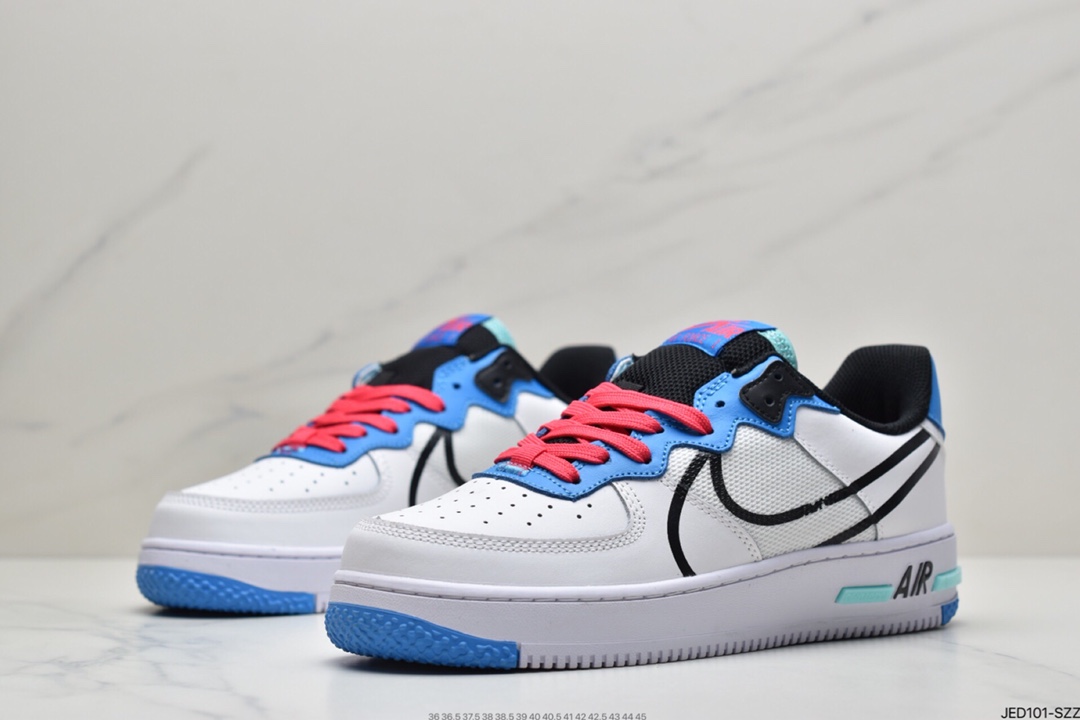 150 耐克Nike Air Force 1 React QS 解析冰蓝Light Bone 冰块 CQ8879-100