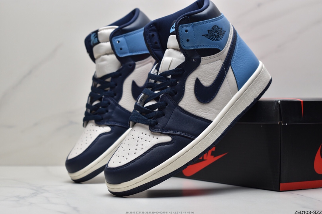 260 乔丹Air Jordan 1 Retro Hyper Royal 水洗蓝 555088-402