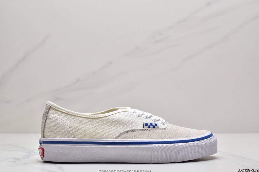 130 万斯Vans Authentic 经典安娜海姆 4孔低帮硫化滑板鞋休闲板鞋