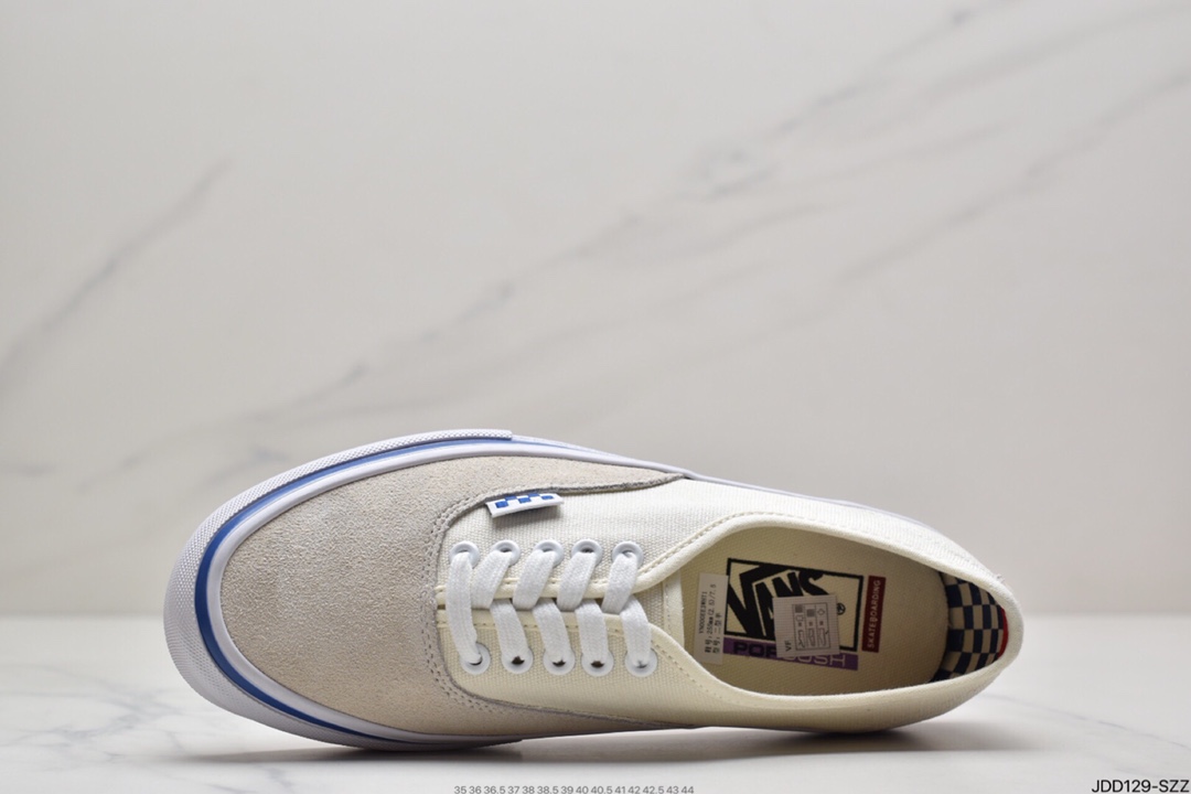 130 万斯Vans Authentic 经典安娜海姆 4孔低帮硫化滑板鞋休闲板鞋