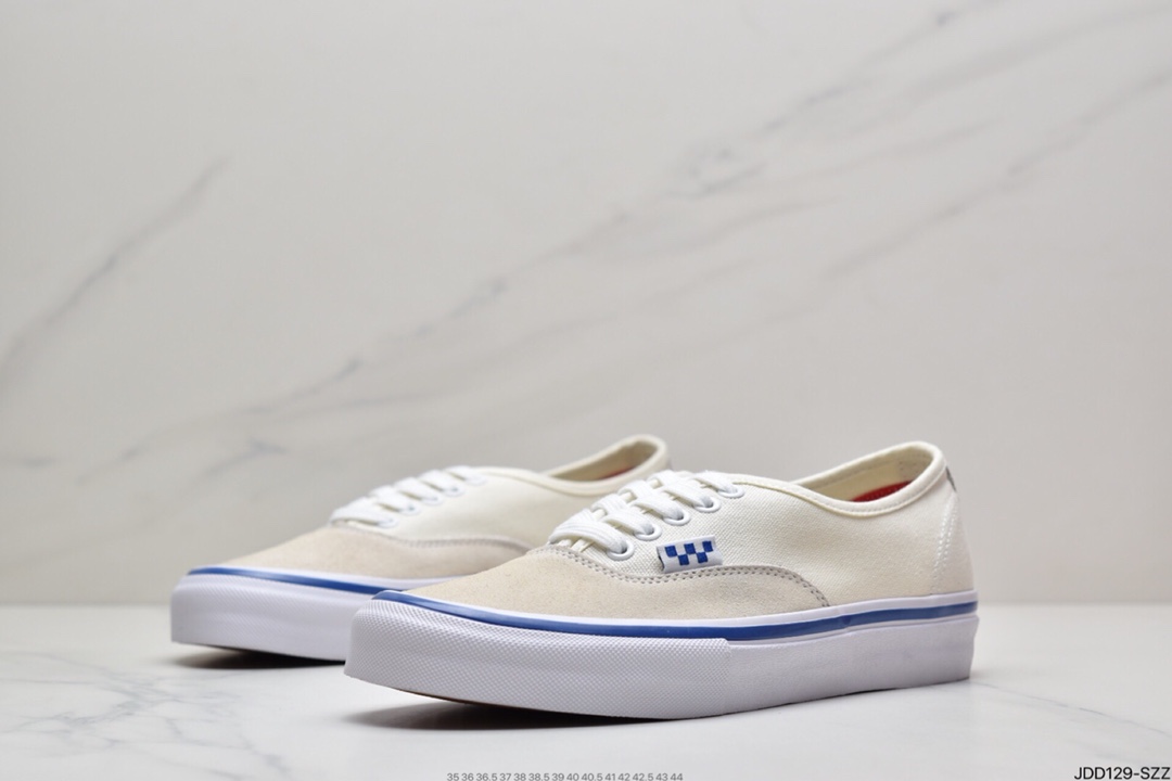 130 万斯Vans Authentic 经典安娜海姆 4孔低帮硫化滑板鞋休闲板鞋