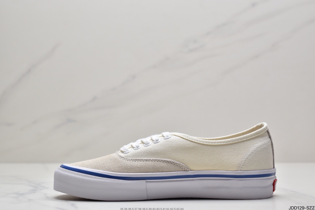130 万斯Vans Authentic 经典安娜海姆 4孔低帮硫化滑板鞋休闲板鞋