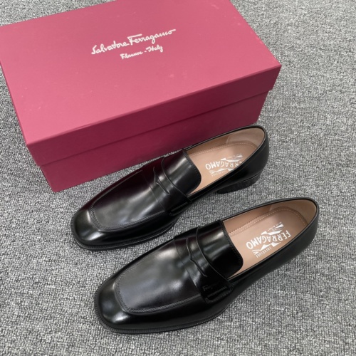 Salvatore Ferragamo Men's Black Leather Penny Loafers Goodyear Welted Shoes 10 Salvatore Ferragamo Men's Black Leather Penny Loafers Goodyear Welted Shoes