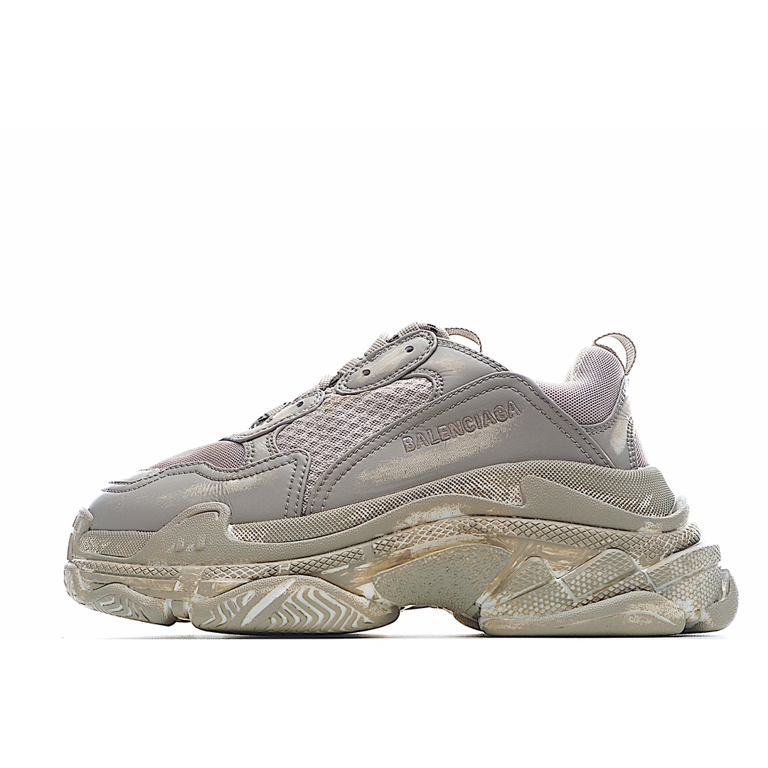 J5 公司级原盒Balenciaga  Triple S 巴黎世家老爹鞋 1.0八层底 突破不可能 首发原底八层组合巴黎世家 不做任何对比 眼见为实 组合细节最接近原版原底八层组合 首家实现原档电绣同步公司 字体对位不连线 TPU原模亮底 透气孔厚度均匀 完美公司玩家 艺术家 欢迎细节鉴赏配套布袋、鞋带、合格证齐全