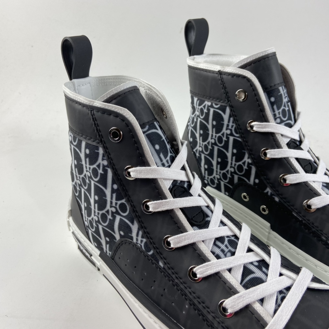 P480  Dior B23 Oblique High Top Sneakers 迪奥“CD重影”