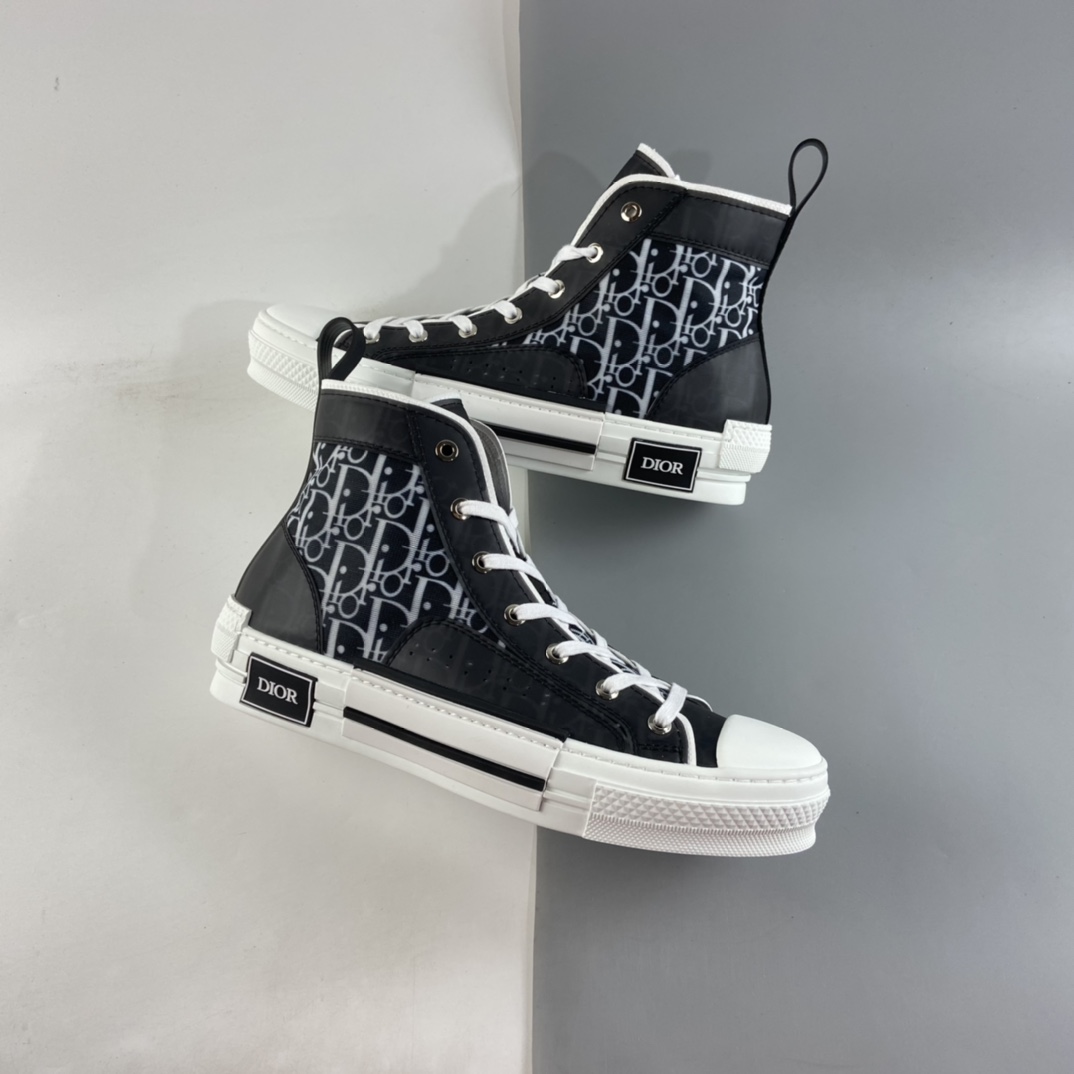 P480  Dior B23 Oblique High Top Sneakers 迪奥“CD重影”