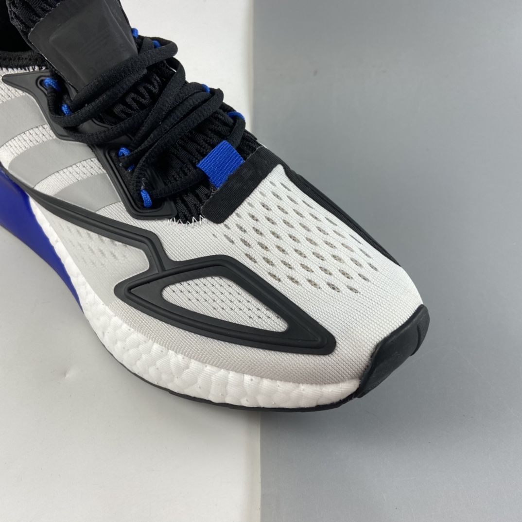 P220  Ad ZX 2K Boost 网纱针织呼吸面套脚休闲运动慢跑鞋 FY5725