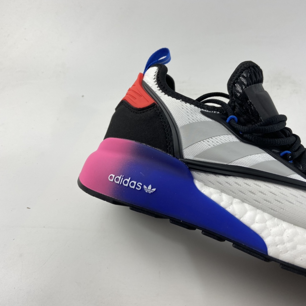 P220  Ad ZX 2K Boost 网纱针织呼吸面套脚休闲运动慢跑鞋 FY5725