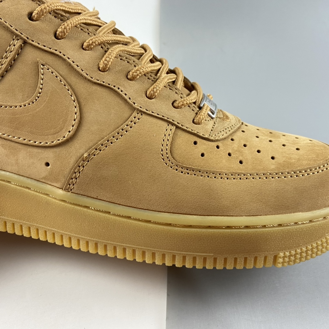 P280  Supreme× NIKE Air Force 1 Low Flax小麦 Sup联名空军一号低帮休闲板鞋 DD1555-200