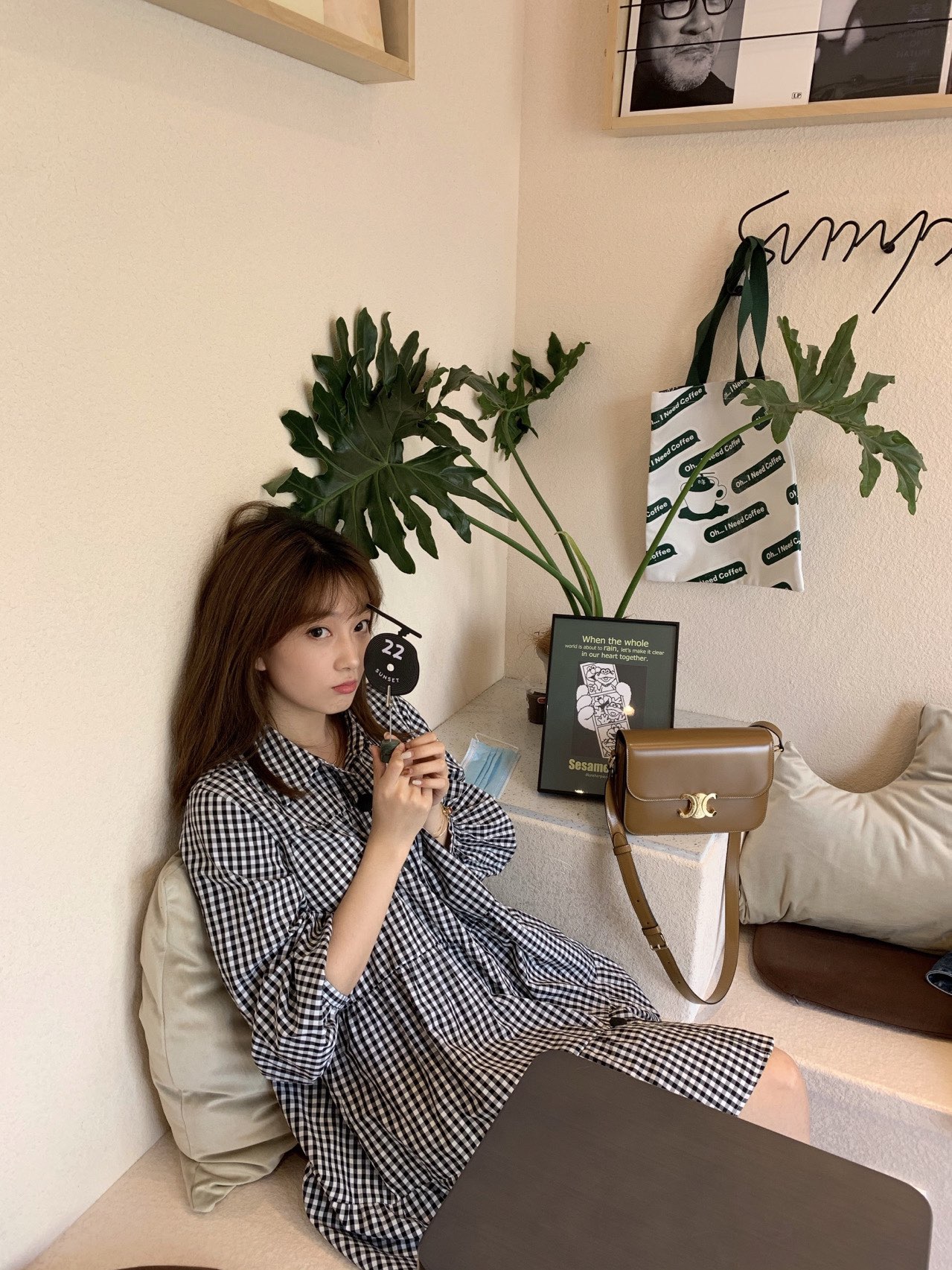 CELINE TEEN TRIOMPHE 18.5CM BAG 188423焦糖色