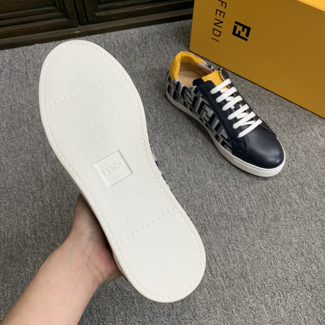 Fendi Style Leather Men's Shoes style reference detail image 7 from source 781782