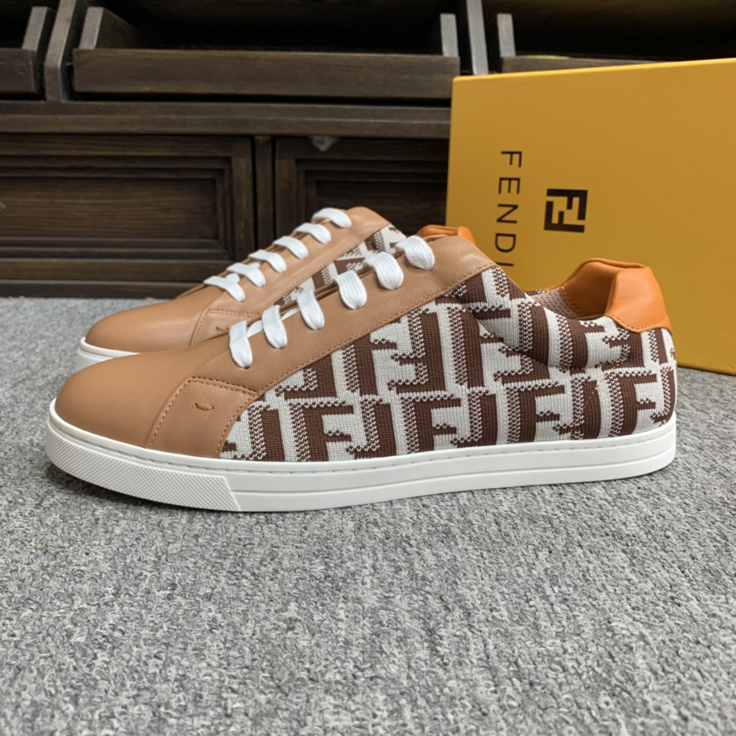 Fendi Style Leather Men's Shoes style reference detail image 4 from source 781789
