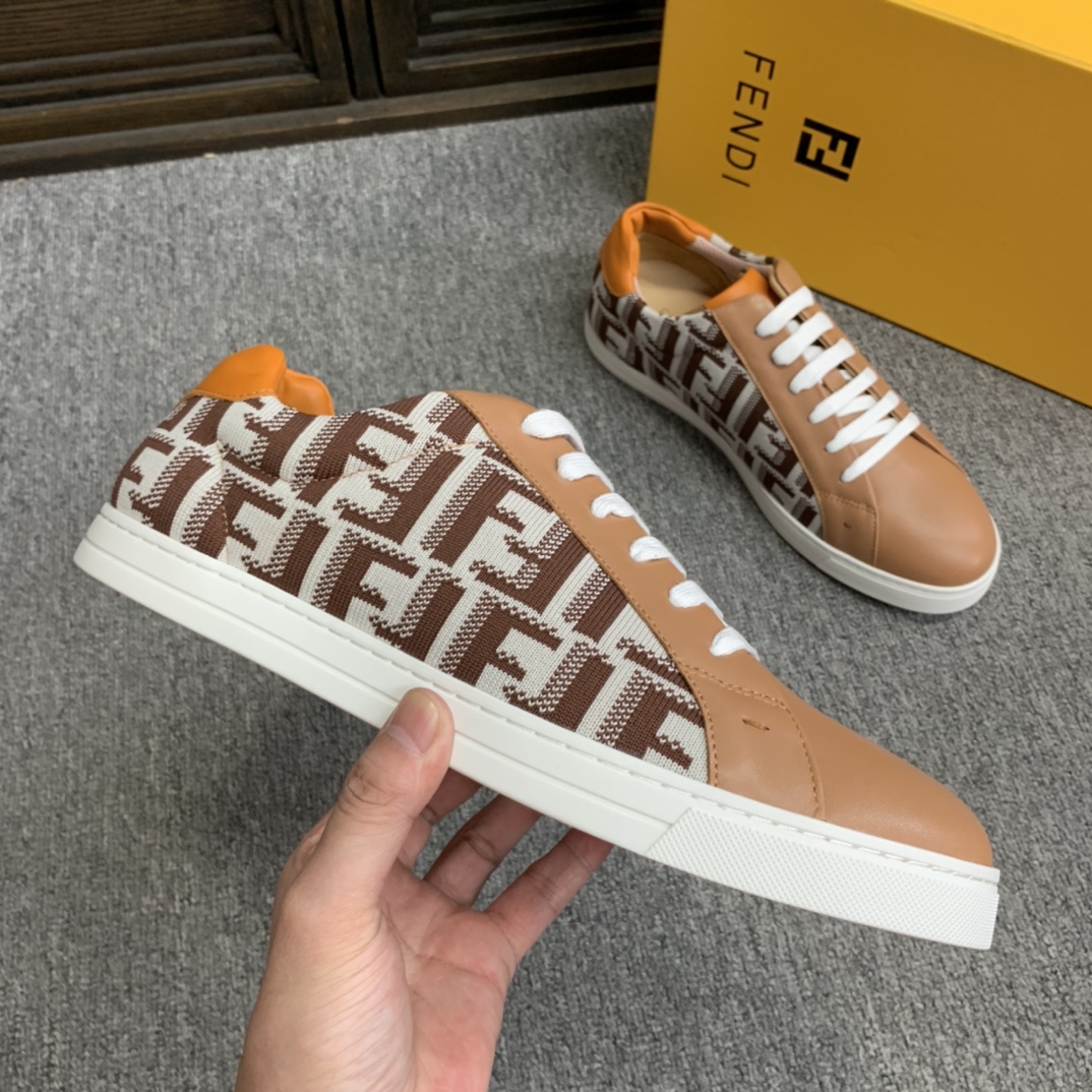 Fendi Style Leather Men's Shoes style reference detail image 5 from source 781789