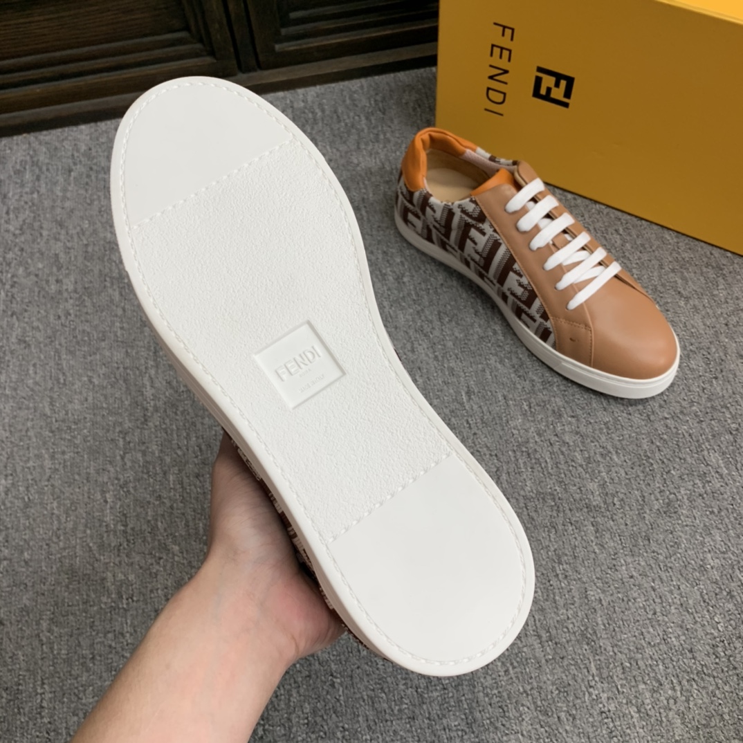 Fendi Style Leather Men's Shoes style reference detail image 7 from source 781789
