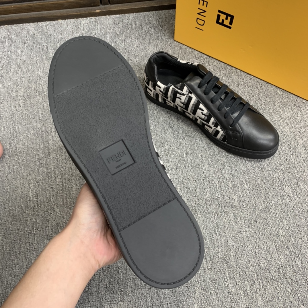 Fendi Style Leather Men's Shoes style reference detail image 7 from source 781783