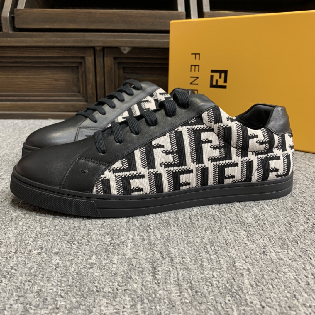 Fendi Style Leather Men's Shoes style reference detail image 4 from source 781783