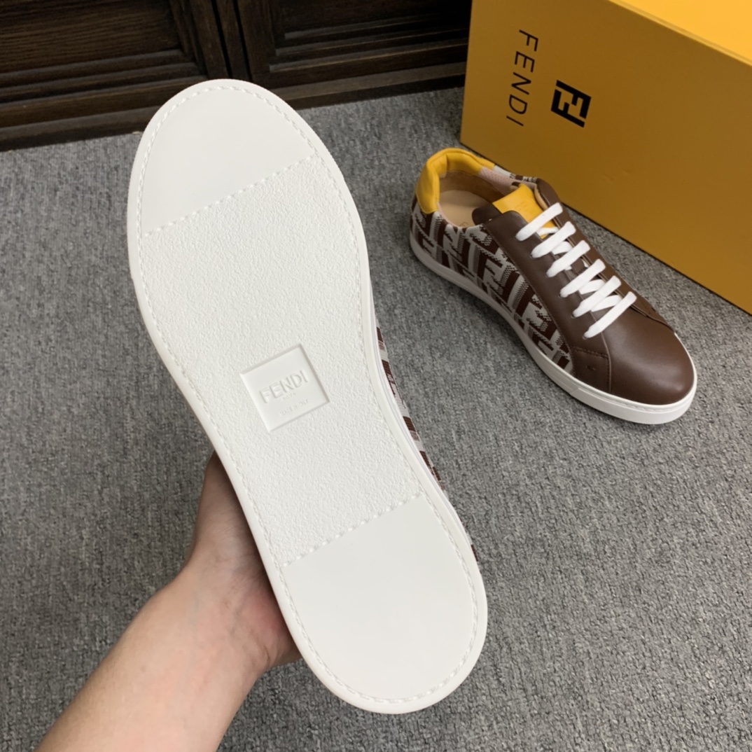Fendi Style Leather Men's Shoes style reference detail image 7 from source 781803