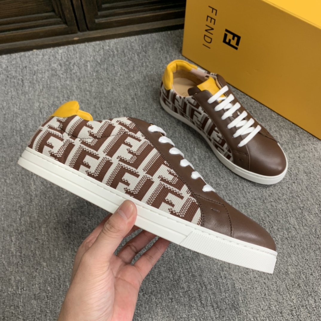 Fendi Style Leather Men's Shoes style reference detail image 5 from source 781803