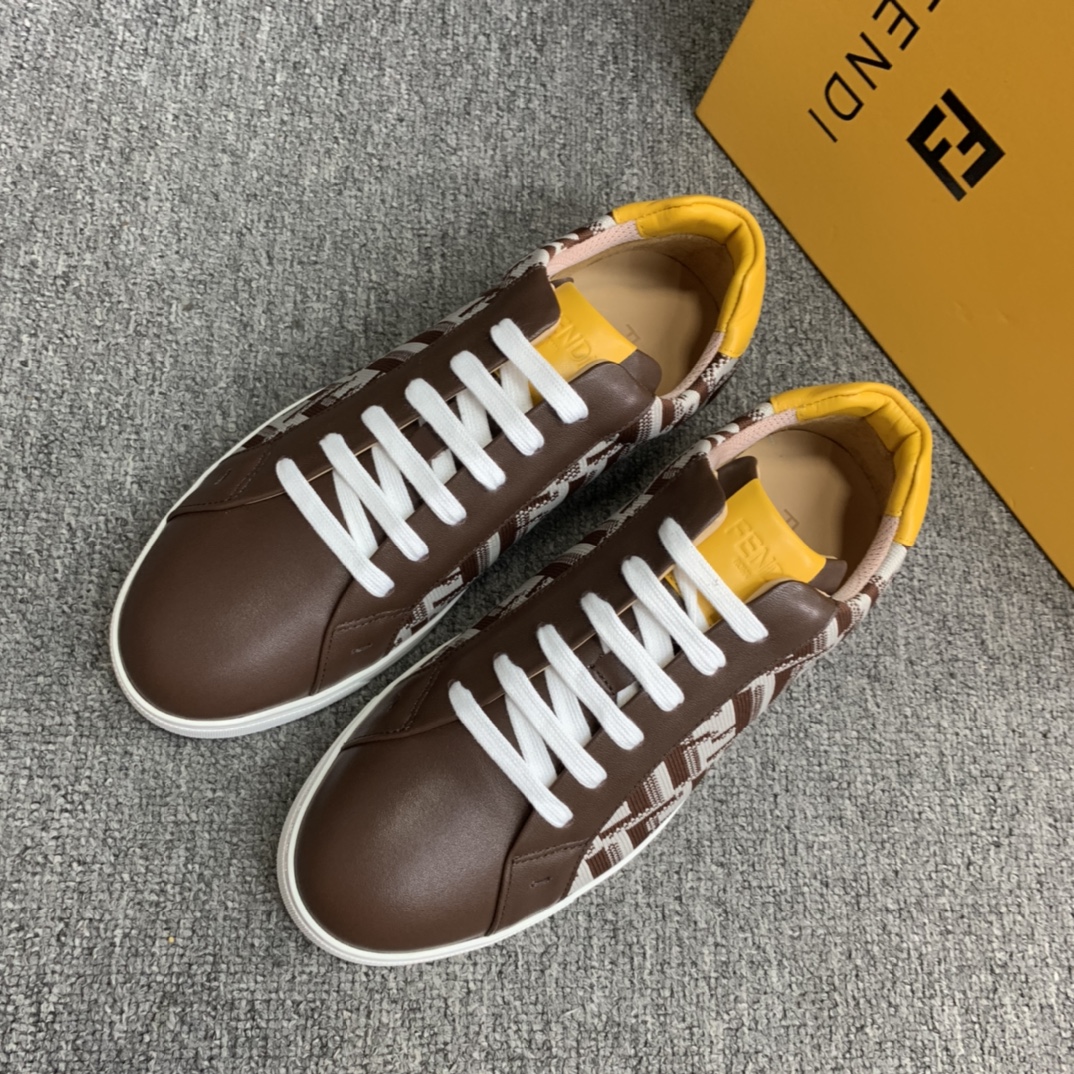 Fendi Style Leather Men's Shoes style reference detail image 3 from source 781803