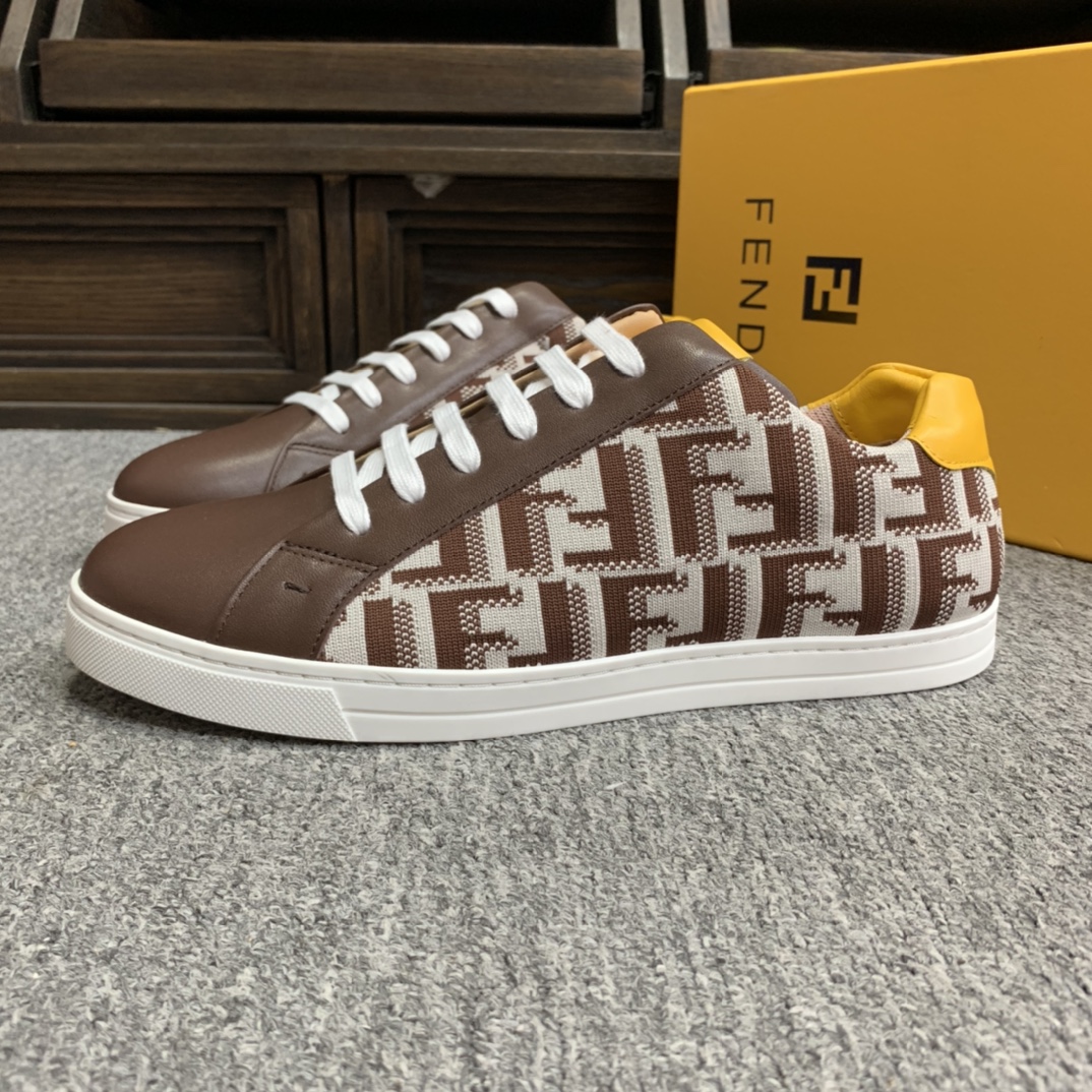 Fendi Style Leather Men's Shoes style reference detail image 4 from source 781803