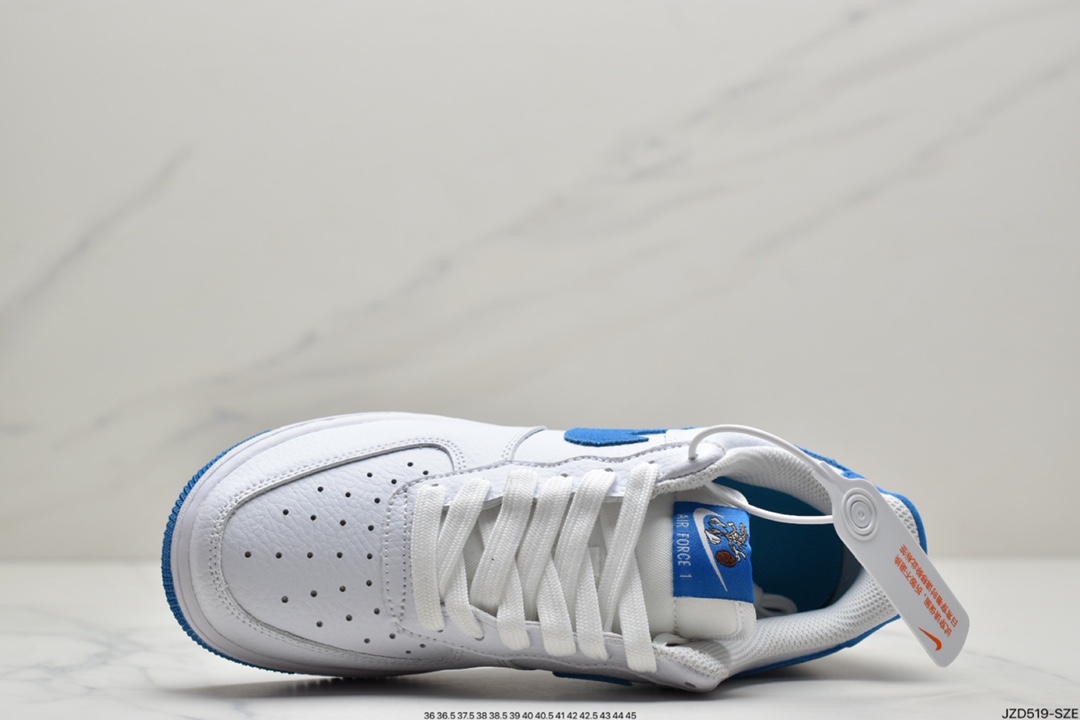 140 耐克Nike Air Force 1 ’07 Low”White/Royal Blue ”空军一号经典低帮百搭休闲运动板鞋DM2845-100