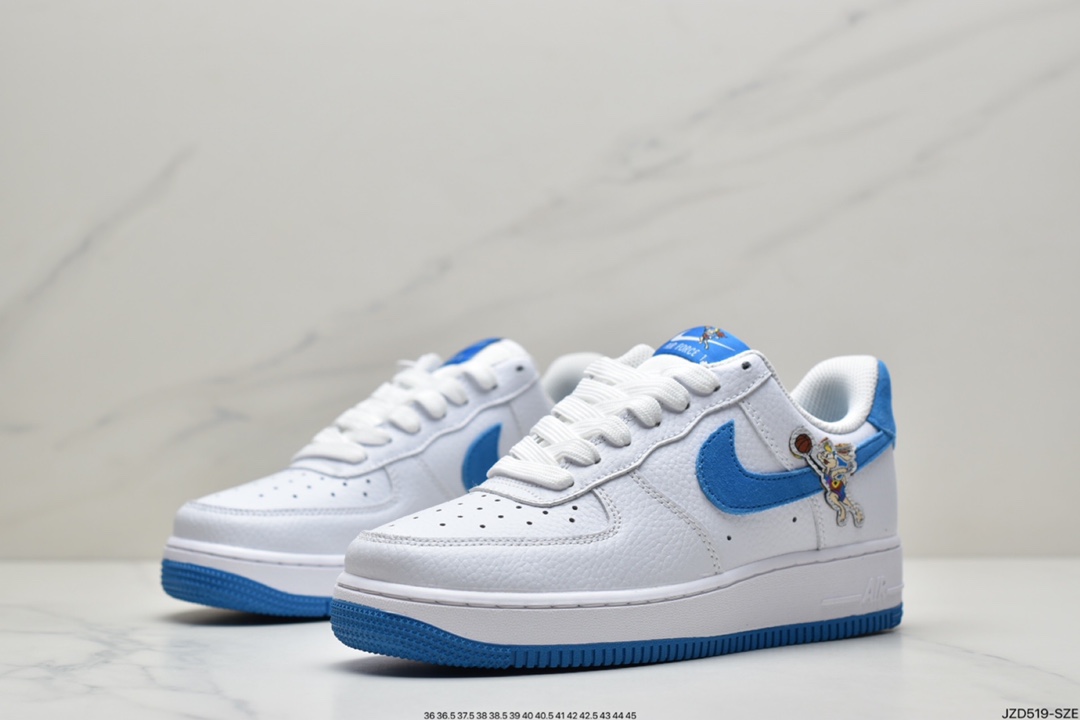 140 耐克Nike Air Force 1 ’07 Low”White/Royal Blue ”空军一号经典低帮百搭休闲运动板鞋DM2845-100