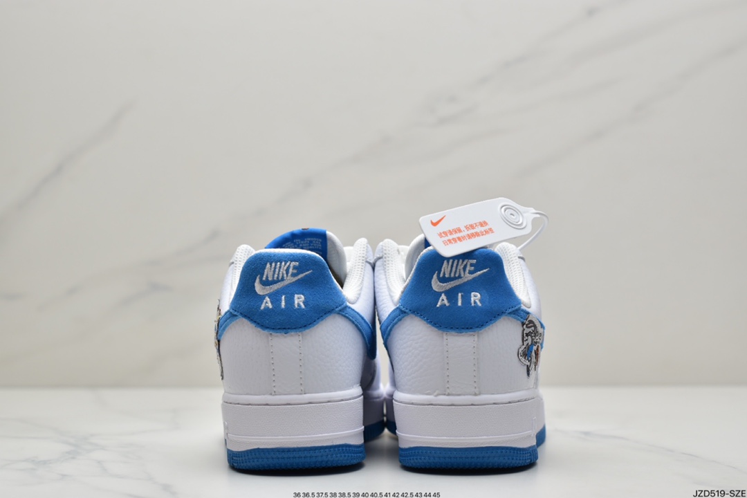 140 耐克Nike Air Force 1 ’07 Low”White/Royal Blue ”空军一号经典低帮百搭休闲运动板鞋DM2845-100