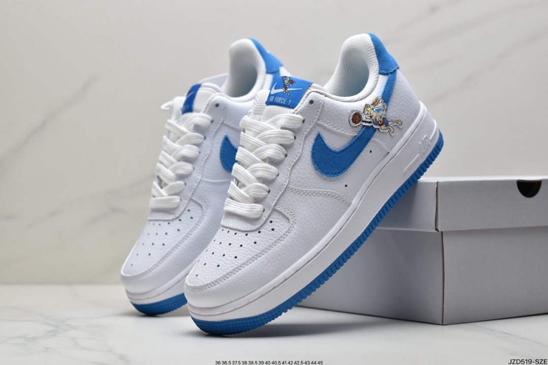 140 耐克Nike Air Force 1 ’07 Low”White/Royal Blue ”空军一号经典低帮百搭休闲运动板鞋DM2845-100