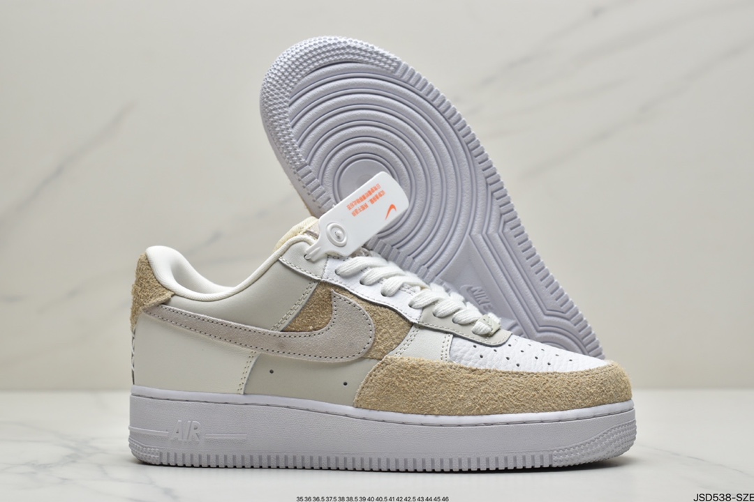 200 耐克Nike Air Force 1’07 LV8”Beach Coconut Milk”空军一号经典低帮百搭休闲运动板鞋DD6618-100