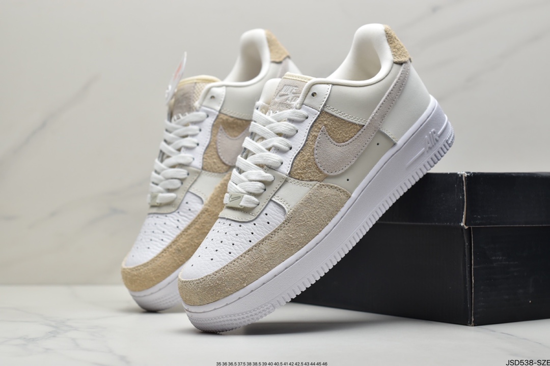 200 耐克Nike Air Force 1’07 LV8”Beach Coconut Milk”空军一号经典低帮百搭休闲运动板鞋DD6618-100