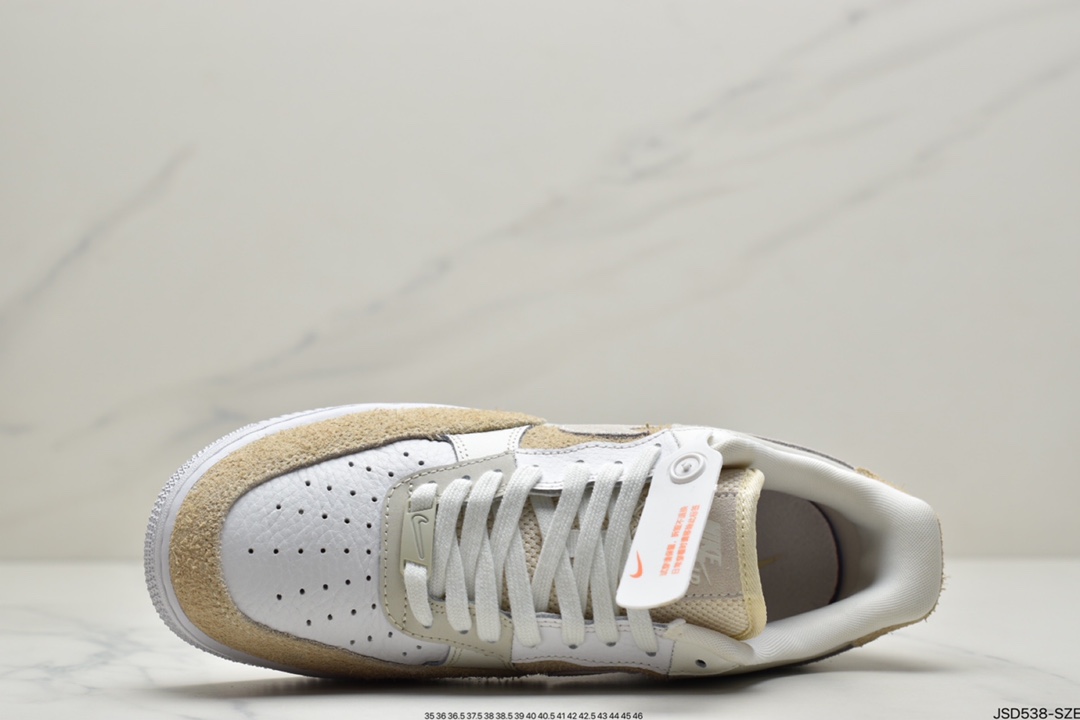 200 耐克Nike Air Force 1’07 LV8”Beach Coconut Milk”空军一号经典低帮百搭休闲运动板鞋DD6618-100