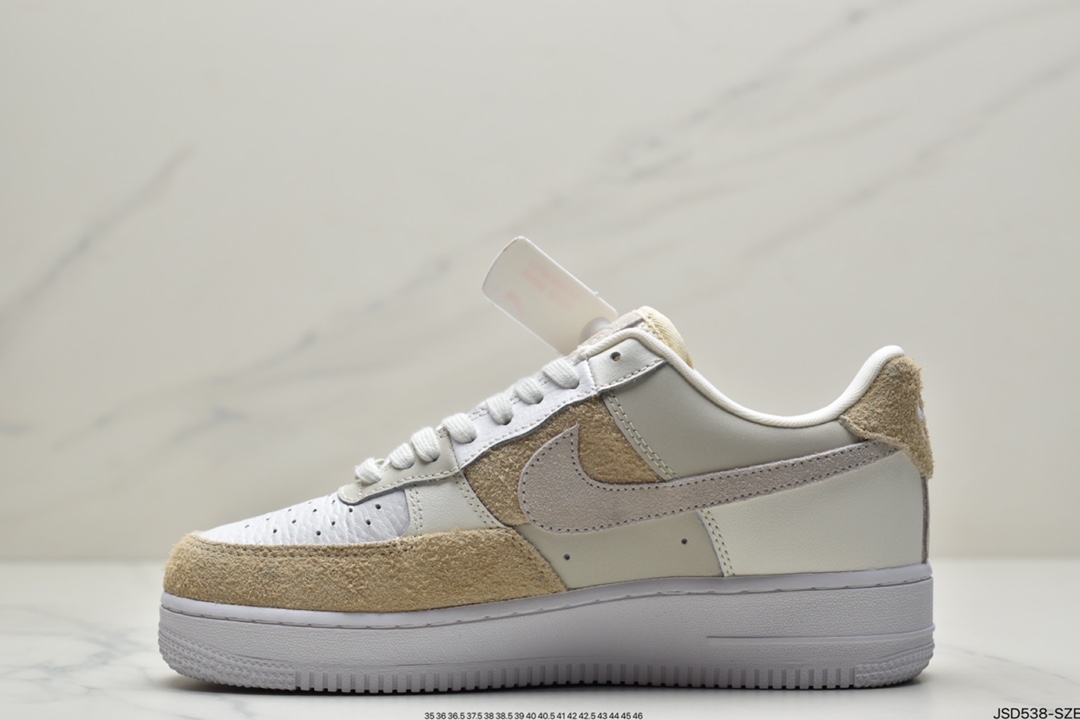 200 耐克Nike Air Force 1’07 LV8”Beach Coconut Milk”空军一号经典低帮百搭休闲运动板鞋DD6618-100