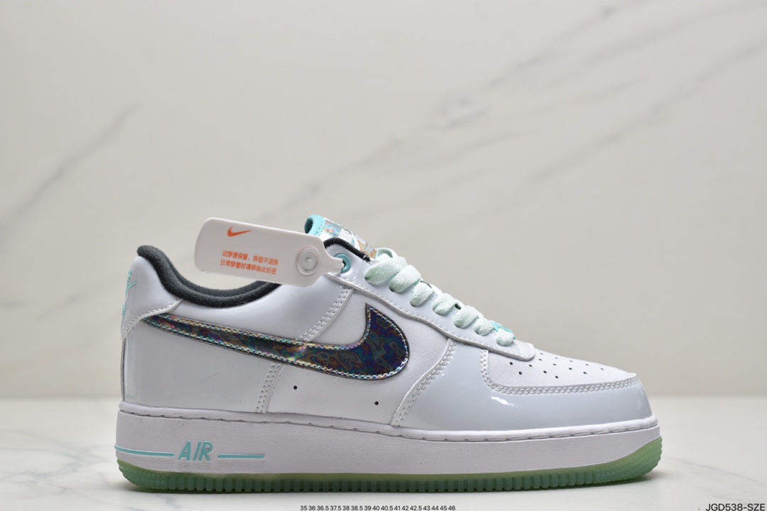 180 耐克Air Force 1‘07“Toll Free”白灰3M反光CJ1631-100