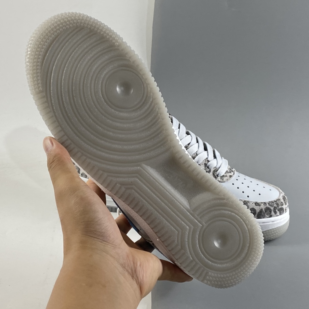 P220  NIKE Air Force 1 Low ”Leopard” 灰白蓝 豹纹空军一号低帮休闲板鞋 DDJ6192-001