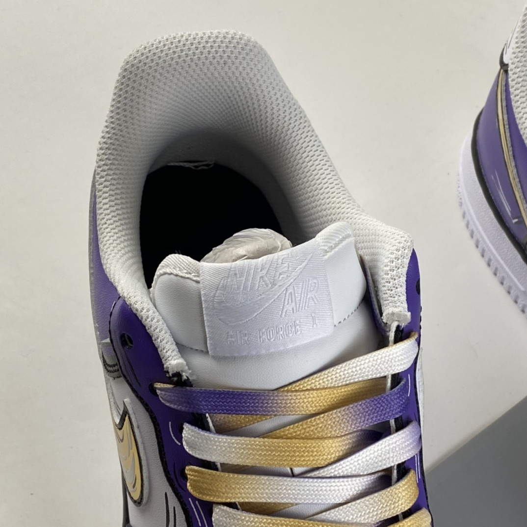 P260  NIKE Air Force 1 Low’07 紫金湖人配色 空军一号低帮休闲板鞋 CW2288-111